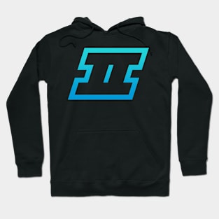 Gemini Light Blue Gradient Outline Hoodie